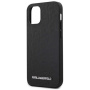 Чехол CG Mobile Karl Lagerfeld PU Kameo embossed Metal logo Hard для iPhone 12 mini, цвет Черный (KLHCP12SPUKBK)