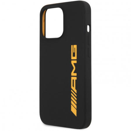 Чехол CG Mobile AMG Liquid silicone with big logo Hard для iPhone 13 Pro, цвет Черный (AMHCP13LSGLBYE)