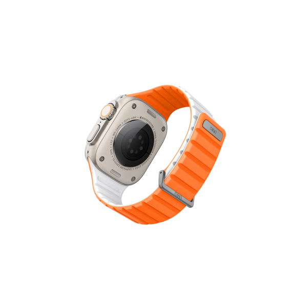 Ремешок Uniq Revix EVO reversible Magnetic Amber для Apple Watch 49/45/44/42 mm, Orange/White