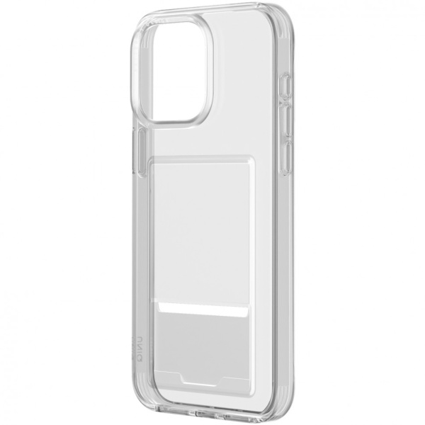 Чехол Uniq для iPhone 15 Pro Max Air Fender ID (cardslot), прозрачный