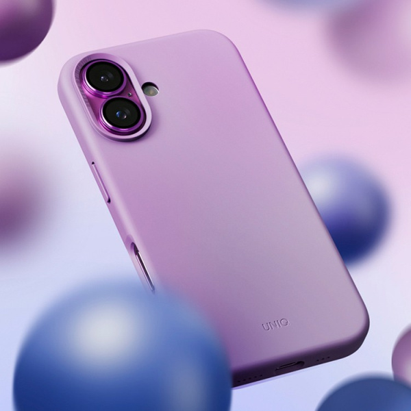 Чехол Uniq силиконовый LINO Grape Pink (Magsafe) для iPhone 16