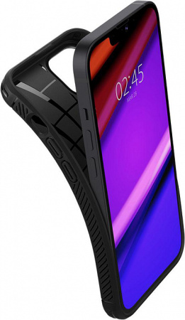 Чехол Spigen Rugged Armor для iPhone 13 Matte Black, цвет Черный матовый (ACS03518)
