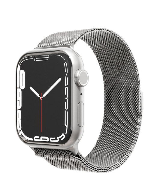 Ремешок из нержавеющей стали сетчатый VLP Milanese Band для Apple Watch 42/44/45mm, Серебристый