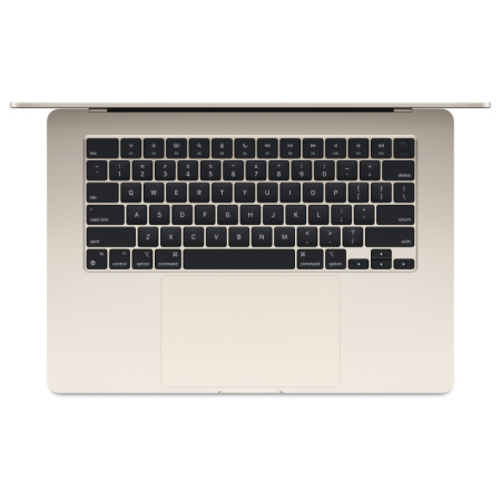 Ноутбук Apple MacBook Air 15" (M3, 8C CPU/10C GPU, 2024), 8 ГБ, 256 ГБ SSD, «сияющая звезда» (MRYR3)