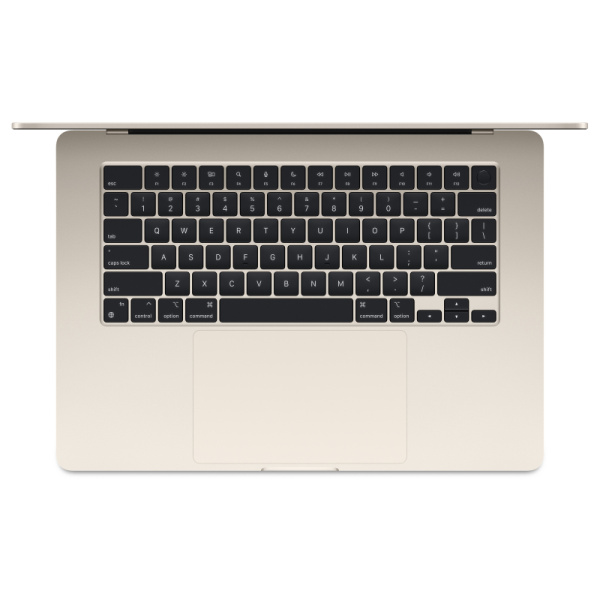 Ноутбук Apple MacBook Air 15" (M3, 8C CPU/10C GPU, 2024), 8 ГБ, 256 ГБ SSD, «сияющая звезда» (MRYR3)