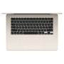 Ноутбук Apple MacBook Air 15" (M3, 8C CPU/10C GPU, 2024), 8 ГБ, 256 ГБ SSD, «сияющая звезда» (MRYR3)