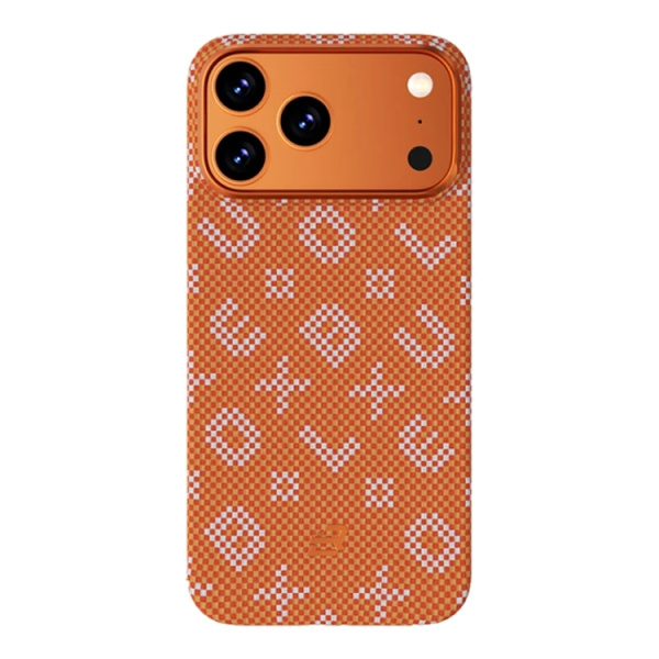Чехол BlueO Tactile Woven Air Aramid fiber (Kevlar) MagSafe для iPhone 17 Pro, Orange