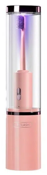 Электрическая зубная щетка со стерилизатором Xiaomi T-Flash UV Sterilization Q-05, Розовая