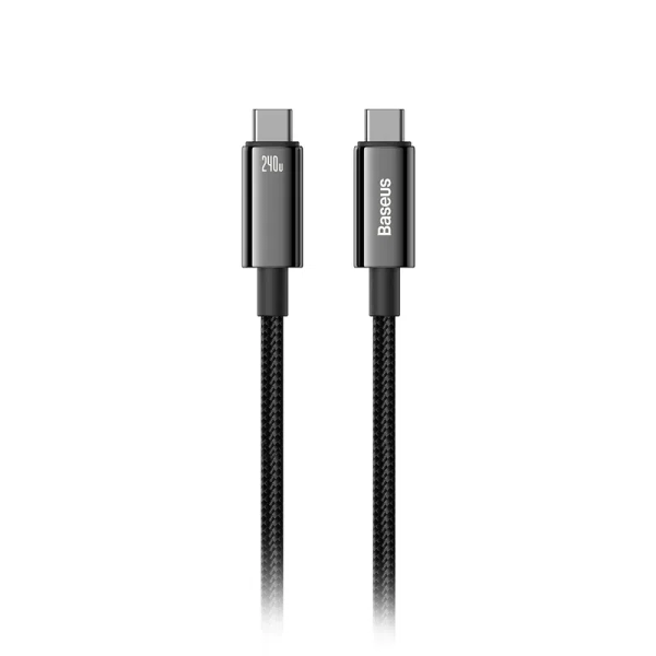 Кабель Baseus Fast Charging Cable [Type-C - Type-C] 240W 100см, Черный (CAWJ040001)