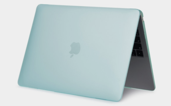 Чехол пластиковый для Macbook Air 13 M2, прозрачный зеленый