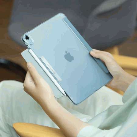 Чехол Uniq CAMDEN Anti-microbial для iPad Air 10.9 (2022/2020) Northern blue, голубой (NPDA10.9GAR(2022)-CAMNBU)