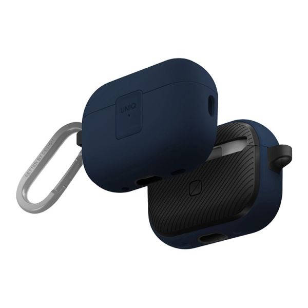 Чехол Uniq CLYDE Lock case для Airpods Pro 2, Royal Blue/Dark Grey