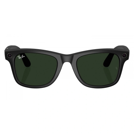 Умные очки Ray-Ban Smart Glasses Wayfarer Shiny Matte Black / Transitions Graphite Green, RW4008, с автозатемнением, размеры M и L