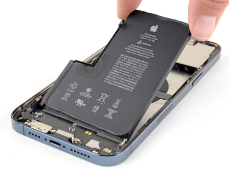 Замена аккумулятора оригинал (Ошибка о замене) на IPhone 12 Pro Max