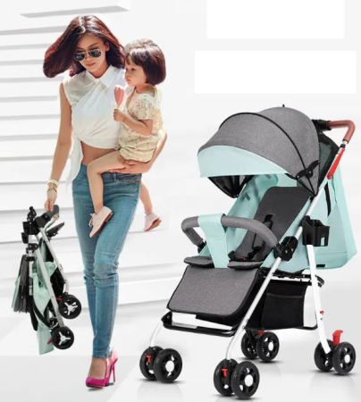 Детская коляска Baby Carriage, Зеленая мята