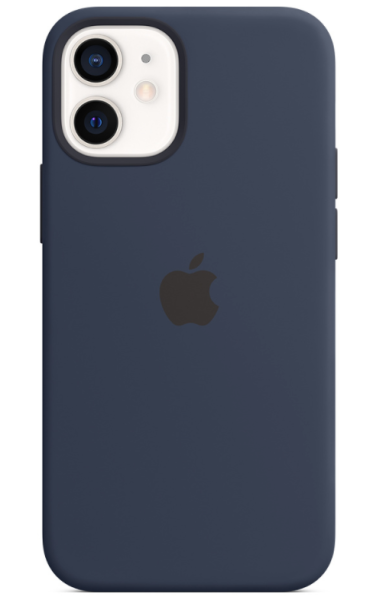 Чехол для iPhone 12 Mini Silicone Case Dark Blue, цвет Темно-синий