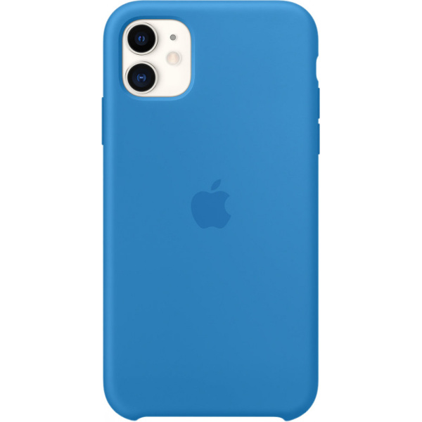 Чехол силиконовый Silicone Case Simple для iPhone 11, цвет Синий