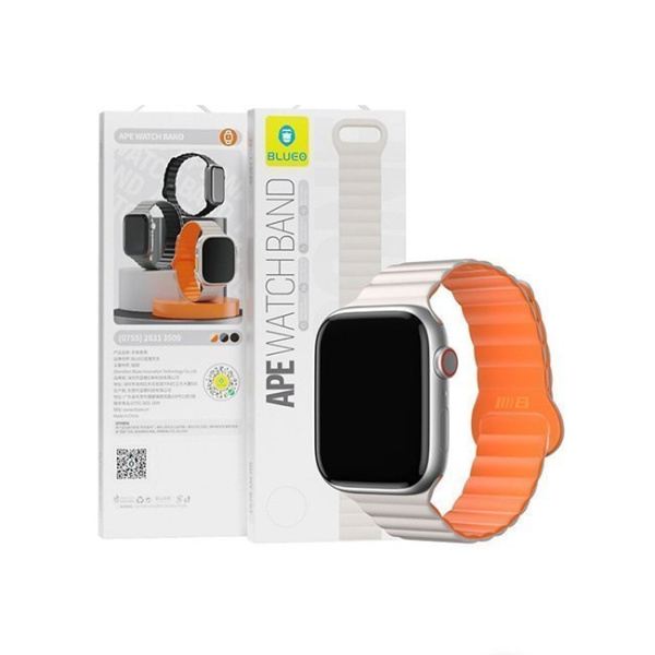 Ремешок BlueO Magnetic Silicone Watch Band для Apple Watch 44/45/46/49 mm, Orange