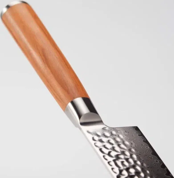 Набор кухонных ножей из дамасской стали (4 ножа + подставка) HuoHou Damascus Kitchen KnifeSet серия Ying (HU0257)