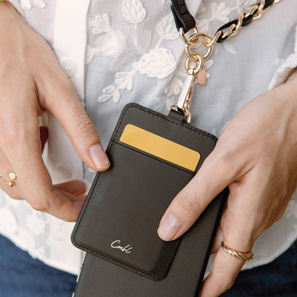 Ремешок на шею/руку Uniq COEHL Caryne 3-in-1 Lanyard and Handstrap + ID Card Ebony