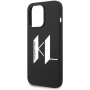 Чехол CG Mobile Karl Lagerfeld Liquid silicone Big KL logo Hard для iPhone 14 Pro, цвет Черный