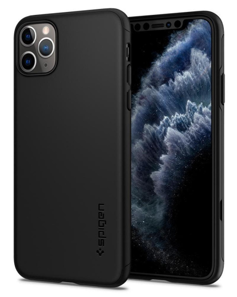 Чехол Spigen Thin Fit для iPhone 11 Pro Black, цвет Черный (077CS27225)