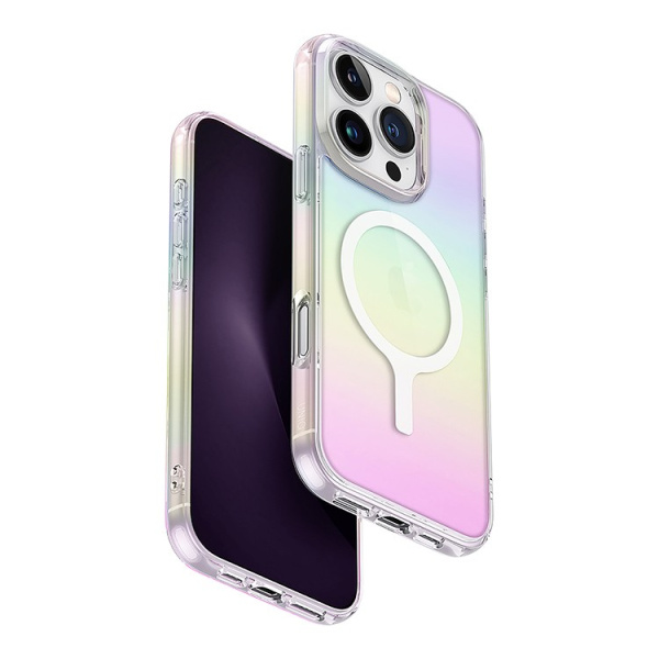 Чехол Uniq Iridescia (hologrophic) Holo Quartz (Magsafe) для iPhone 16 Pro Max