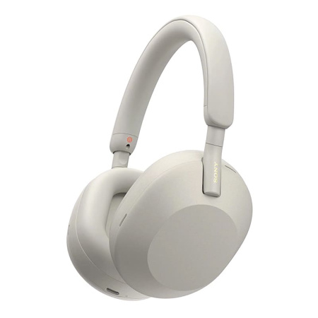 Беспроводные наушники с шумоподавлением Sony (WH-1000XM5) Platinum Silver, белый