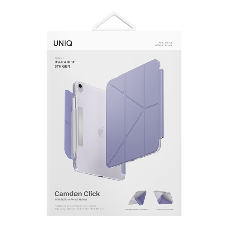 Чехол Uniq Camden Click Light Violet для iPad Air 11 (2024), фиолетовый