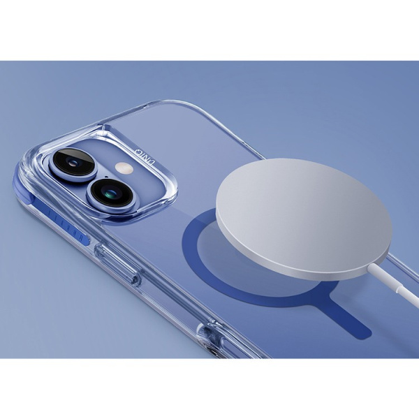 Чехол Uniq Combat Pearl Blue (MagSafe) для iPhone 16