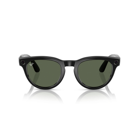 Умные очки Ray-Ban Smart Glasses Headliner Shiny Black / G15 Green, RW4009F, размер М