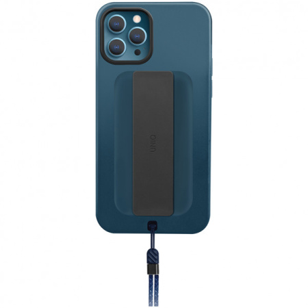 Чехол Uniq HELDRO + Band DE Anti-microbial для iPhone 12 Pro Max, цвет Синий (IP6.7HYB(2020)-HELBLU)
