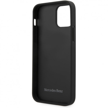 Чехол CG Mobile Mercedes Genuine Leather with Hand Strap Hard для iPhone 12 mini, цвет Черный (MEHCP12SLSSBK)