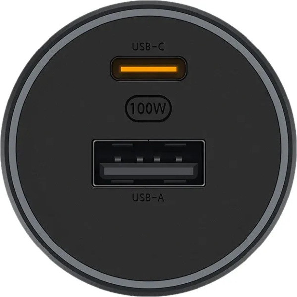 Автомобильное зарядное устройство Xiaomi Mi Car Charger [USB - Type-C] 100W 1A1C, Black (CC07ZM)