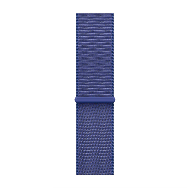 Apple Watch SE (2024), 44 мм корпус из алюминия цвета «Starlight», ремешок Sport Loop цвета «Ultramarine»