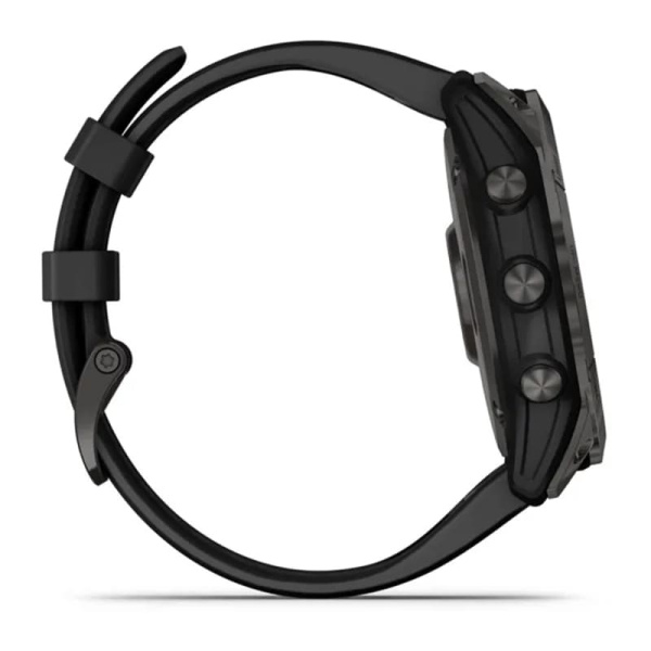 Смарт часы Garmin Fenix 7X Sapphire Solar Carbon Gray, титановый угольно-серый