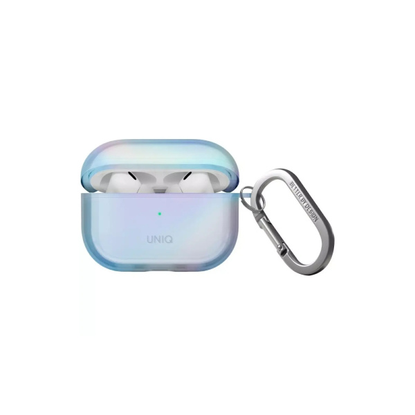 Чехол Uniq Iridescia (holographic) Eclipse Blue для Airpods Pro 2