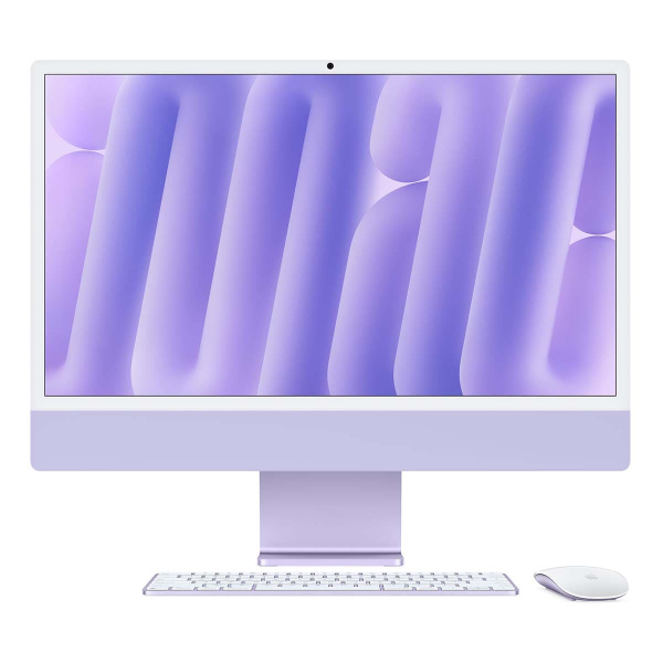 Apple iMac 24" (M4 10C CPU, 10C GPU, 2024) Retina 4,5K, 24 ГБ, 512 ГБ SSD Фиолетовый