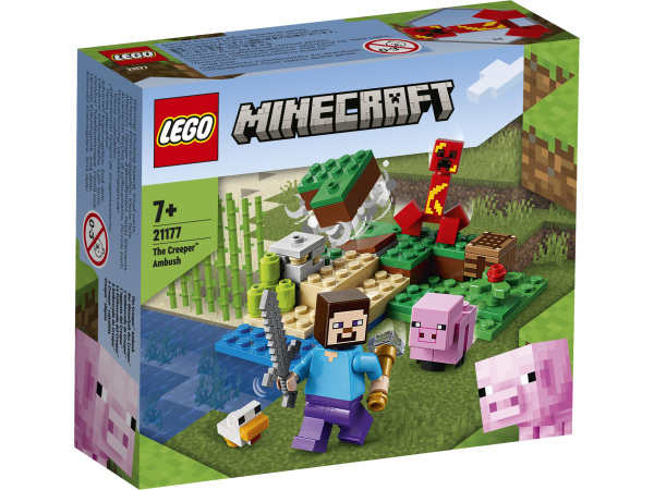 Конструктор LEGO Minecraft - Засада Крипера (21177)