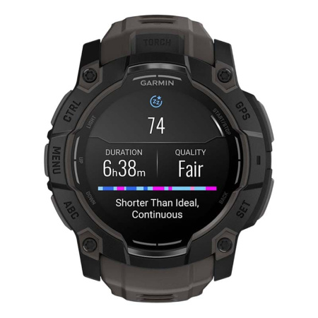 Смарт часы Garmin INSTINCT 3 AMOLED 50мм Black, черный с угольно-черным ремешком