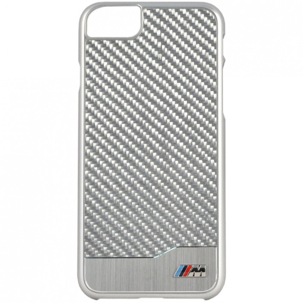 Чехол CG Mobile BMW M-Collection Aluminium&Carbon Hard для iPhone 7/8/SE 2020, цвет Серебристый (BMHCP7MDCS)