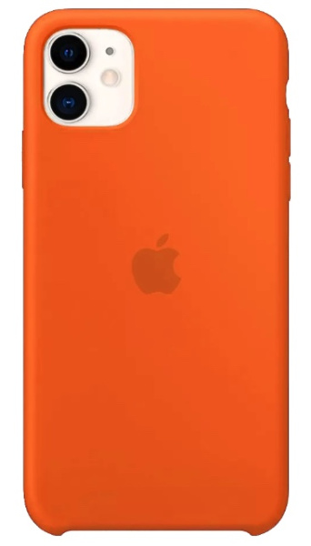 Чехол Silicone Case Simple для iPhone 11, цвет Горчичный