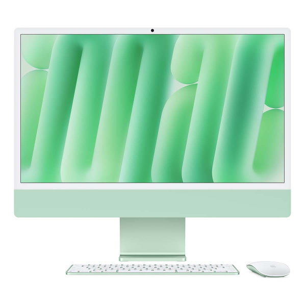 Apple iMac 24" (M4 10C CPU, 10C GPU, 2024) 16 ГБ, 256 ГБ (MWUY3) Green, зеленый