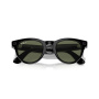 Умные очки Ray-Ban Smart Glasses Headliner Shiny Black /Polar G15 Green, RW4009, размер М