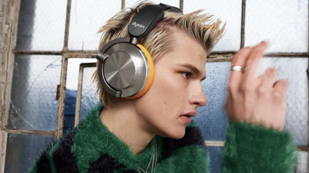 Беспроводные наушники Dyson OnTrac Ceramic Cinnabar, черный/красный