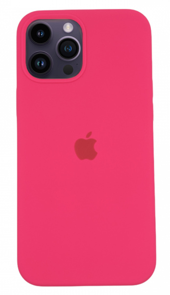 Чехол Silicone Case для iPhone 14 Pro Max Shiny Pink, цвет Блестящий Розовый