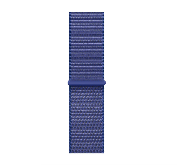 Apple Watch SE (2024), 40 мм корпус из алюминия цвета «Midnight», ремешок Sport Loop цвета «Ultramarine»
