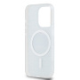 Чехол DKNY PC/TPU Repeat texture Tonal stripe Hard Blue (MagSafe) для iPhone 15 Pro Max, синий