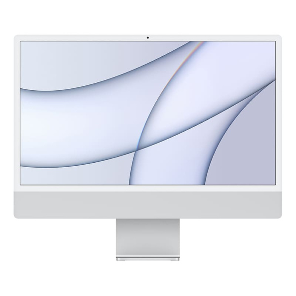 Apple iMac 24" (2021) Retina 4,5K, M1 8C CPU, 8C GPU, 8 ГБ, 256 ГБ SSD, серебристый (MGPC3)