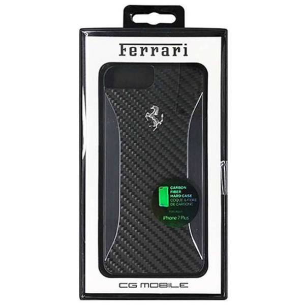 Чехол CG Mobile Ferrari GT Experience Hard Carbon-Aluminium для iPhone 7 Plus/8 Plus, цвет Черный (FERCHCP7LBK)